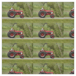 Tela Tractor rojo