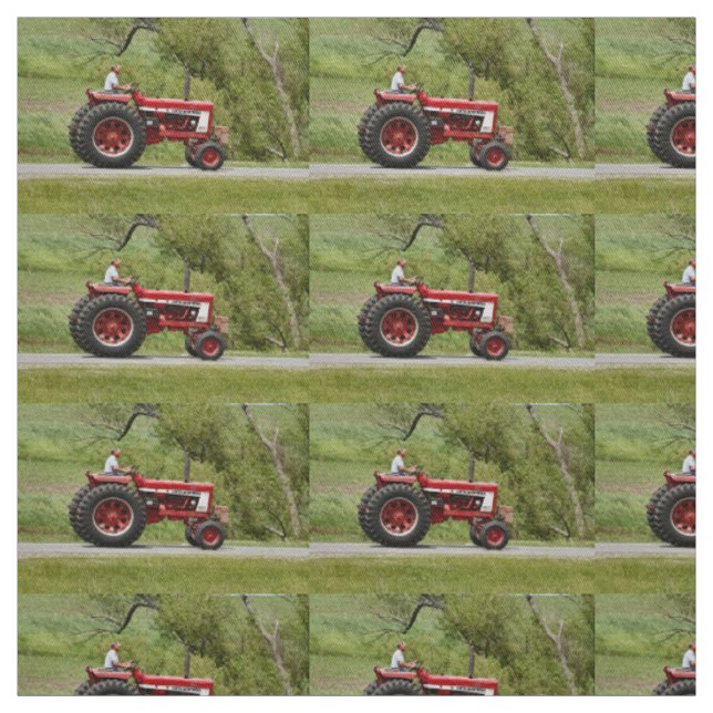 Tela Tractor rojo (Retal)