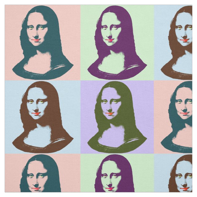 Tela transparente de Mona Lisa del arte pop (Retal)