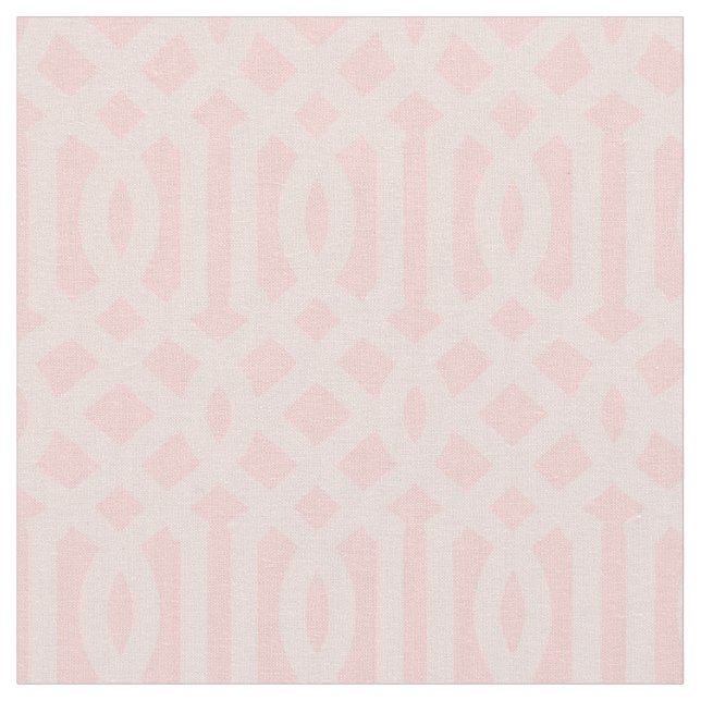 Tela Trellis rosa suave (De cerca)