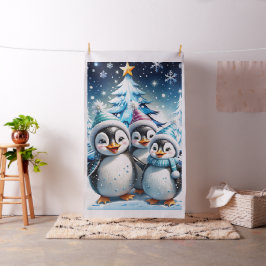 Tela Tres adorables pingüinos