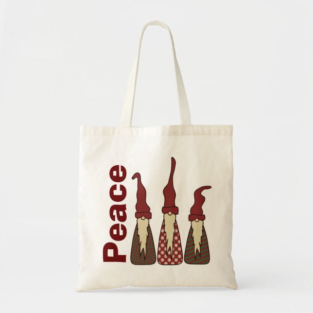 Tela Tres duendes sabios, bolso de compras (Frente)