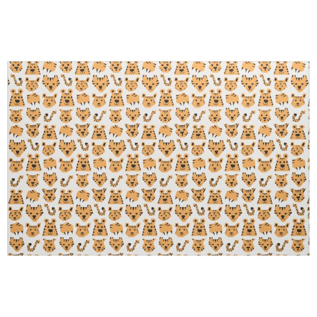 Tela Triangle Tangerine Tiger  ("Cuarto gordo" (fat quarter))