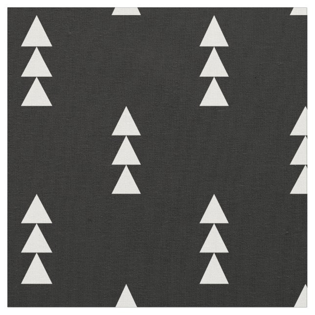 Tela Triángulos apilados en blanco y negro (De cerca)