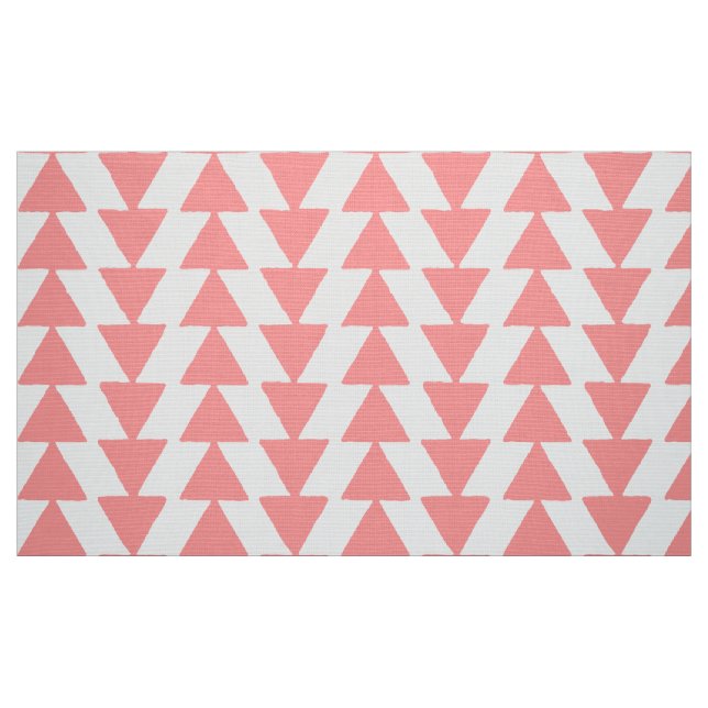 Tela Triángulos Inky - Rosa suave sobre blanco ("Cuarto gordo" (fat quarter))
