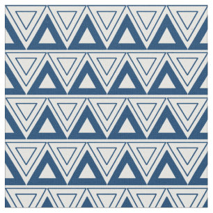 Tela tribal azul del triángulo por Stickelberry