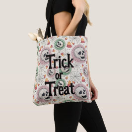 Tela Trick retro de Halloween o bolso de té con caramel
