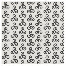 Triple Espiral Celta Triple Triskele en Blanco