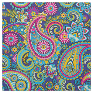 Tela Trippy Hippy Retro Paisley