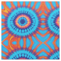Trippy Tie-Dye Retro Azul y Naranja