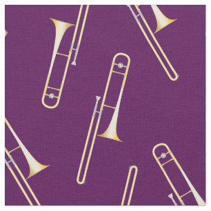 Tela Trombones Música Música Sala Decoración Púrpura