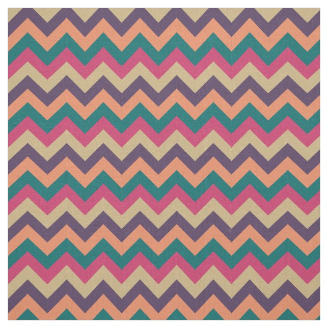 Tela Tropical Zigzag Fabric (Retal)