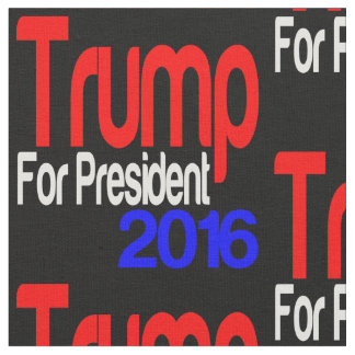 Tela Trump para presidente blanco y azul