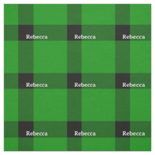 Tela Tu nombre Buffalo Plaid