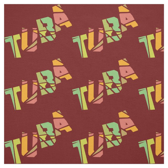 Tela Tuba Crackeado texto (Retal)