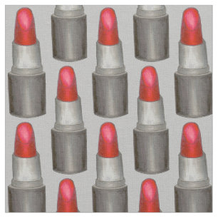 Tela Tubos de lápiz labial rojo gris cosméticos maquill