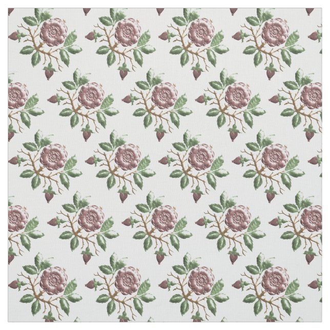 Tela Tudor Rosa Fabric (Retal)