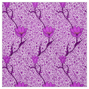 Tela Tulip Damasco, violeta y orquídea de Art Nouveau