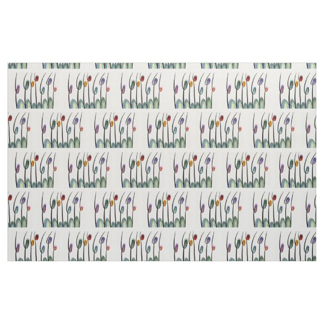 Tela Tulipanes bonitos ("Cuarto gordo" (fat quarter))