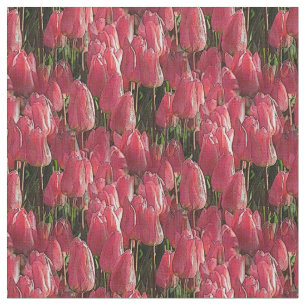 Tela Tulipanes rosados de bonito