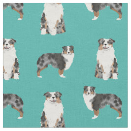 Tela Turquesa australiana de perro de merlán azul
