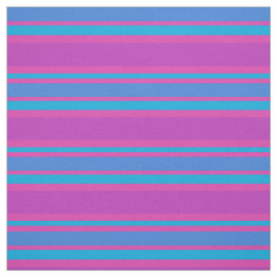 Tela Turquesa, azul, magenta, modelo rayado púrpura