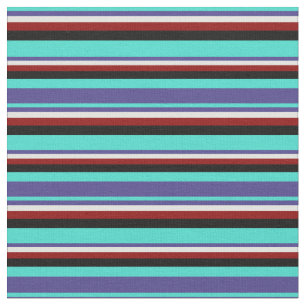 Tela Turquesa, Azul pizarra oscuro, cian, rojo oscuro y