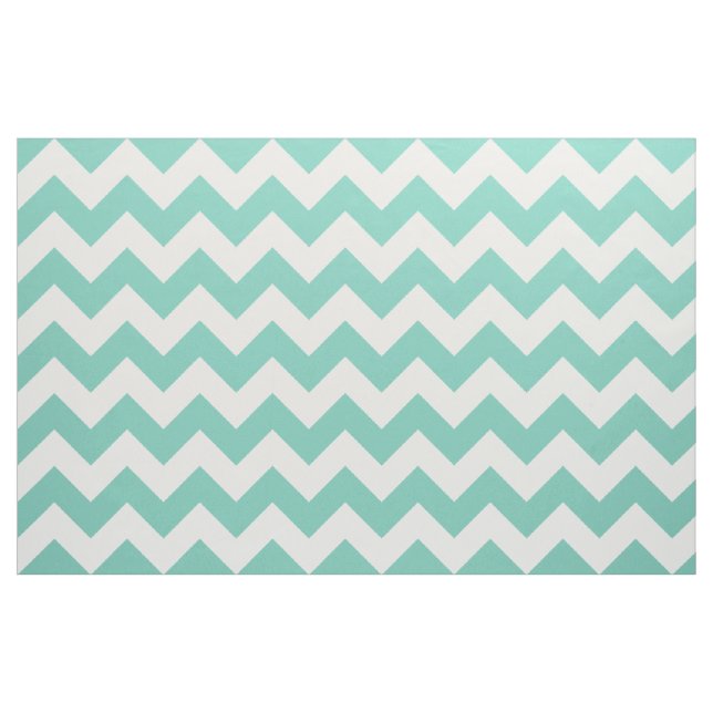 Tela turquesa Chevron Zigzag (Yarda)