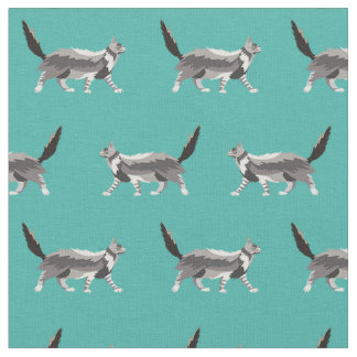 Tela turquesa de gato de maíz