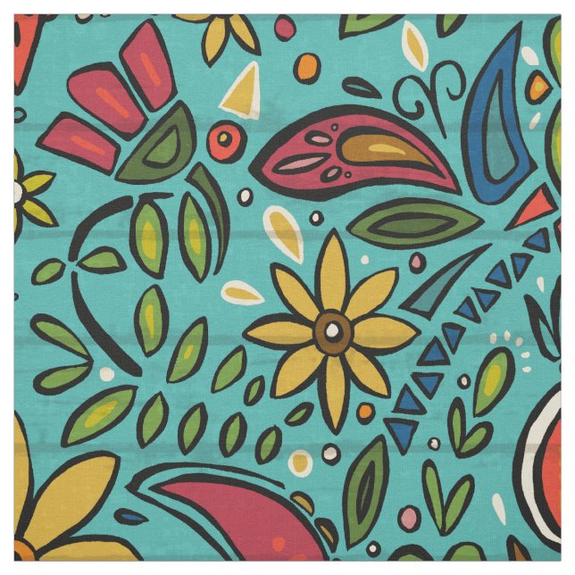 Tela turquesa del aziza (Retal)