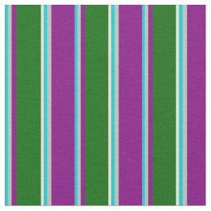 Tela Turquesa oscura, gris, morado, verde y liviano