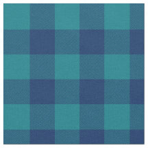 Turquesa oscura y marina azul Gingham Plaid