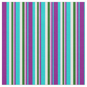 Tela Turquesa oscuro, morado, ciruela, verde oscuro y b