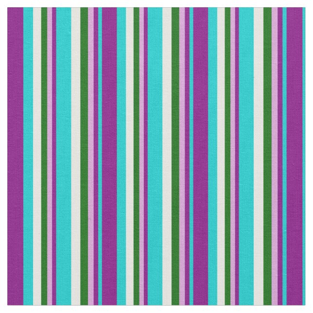 Tela Turquesa oscuro, morado, ciruela, verde oscuro y b (De cerca)