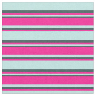 Tela Turquesa, rosa profundo y gris pizarra oscuro