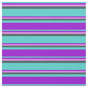 Tela Turquesa, violeta oscura, gris violeta y pizarra o