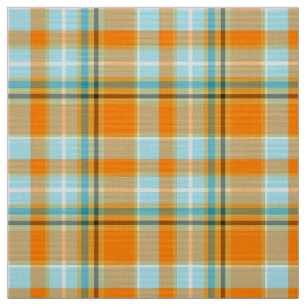 Tela Turquesa y personalizado anaranjado del cm