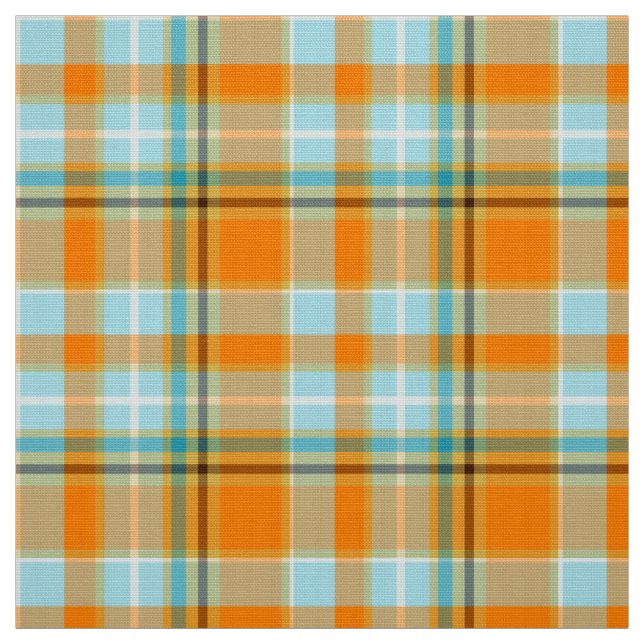 Tela Turquesa y personalizado anaranjado del cm (Retal)