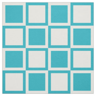 Tela Turquoise Blue Bold Mod Squings ~ gran escala