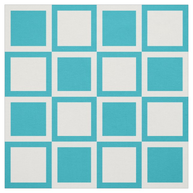 Tela Turquoise Blue Bold Mod Squings ~ gran escala (Retal)