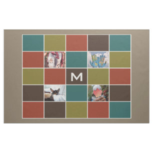 Tela TUS FOTOS Y personalizado MONOGRAM