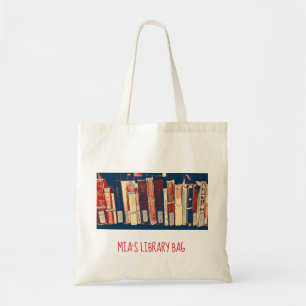 Tela Tween de moda o bolso adolescente de la biblioteca