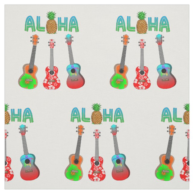 Tela Ukulele hawaiano Aloha Hawaii (Retal)