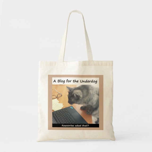 Tela Un blog para el bolso Underdog TOTE de RoseWrites (Frente)