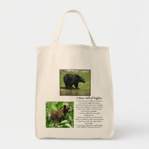 Tela Un bolso de la Declaración de Derechos del oso