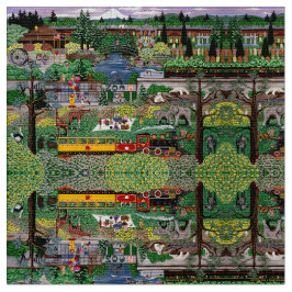 Tela Un día en el parque zoológico