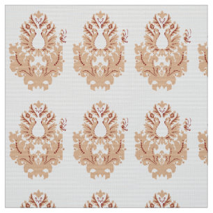 Tela Un diseño simétrico con un fondo geométrico marrón