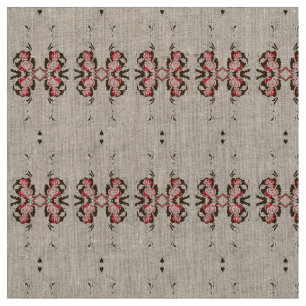 Tela Un gráfico rojo vibrante presenta una creativa flo