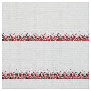 Tela Un intrincado diseño floral en blanco y negro