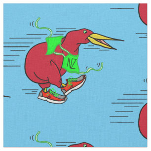 Tela Un lindo personalizado Kiwi llevando zapatos